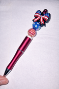 Patriotic pen with bow decoration