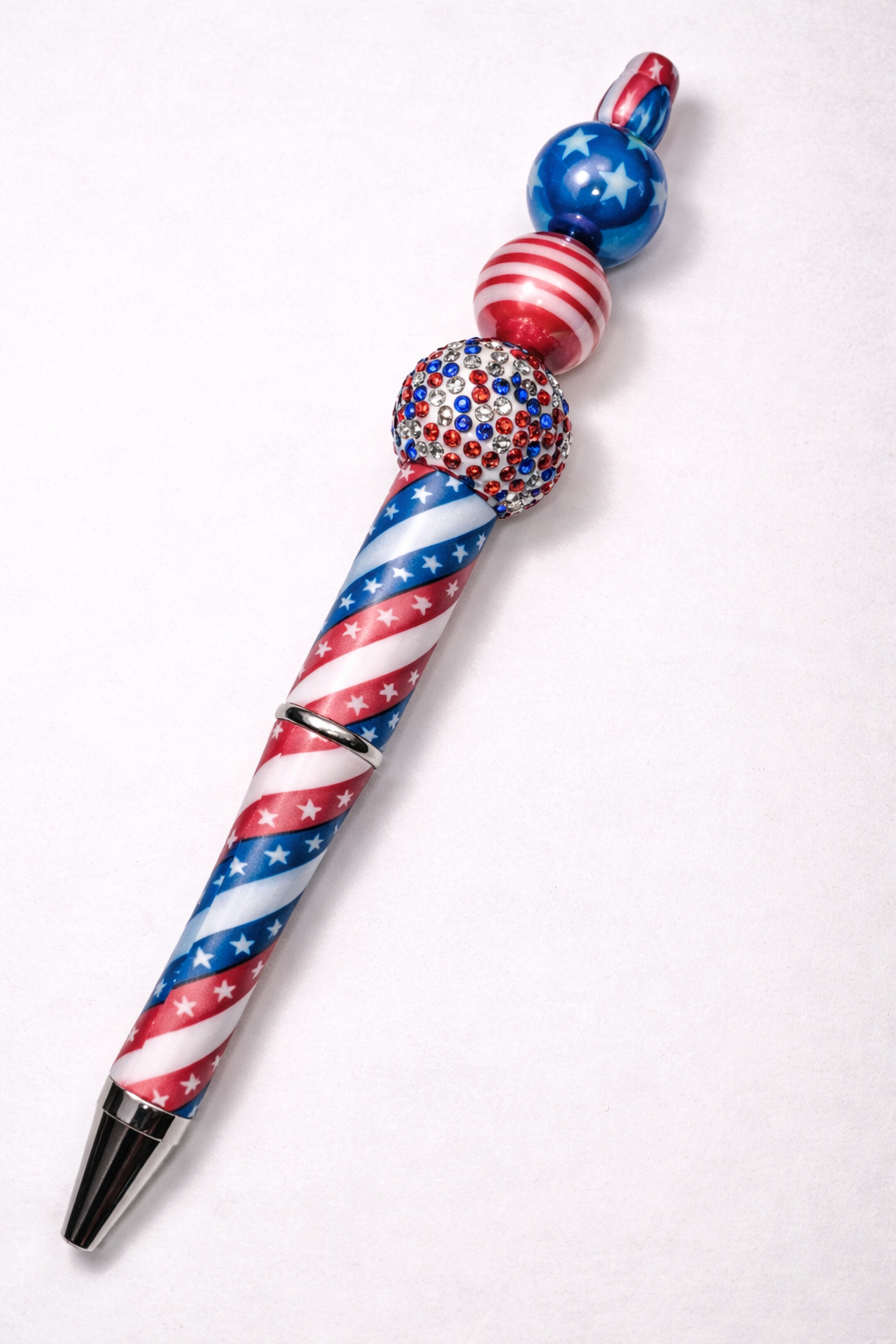Patriotic pen with bow decoration