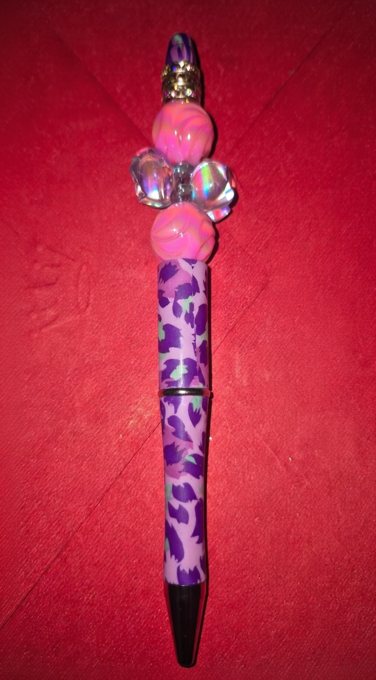 Crystal Leopard Glam Pen