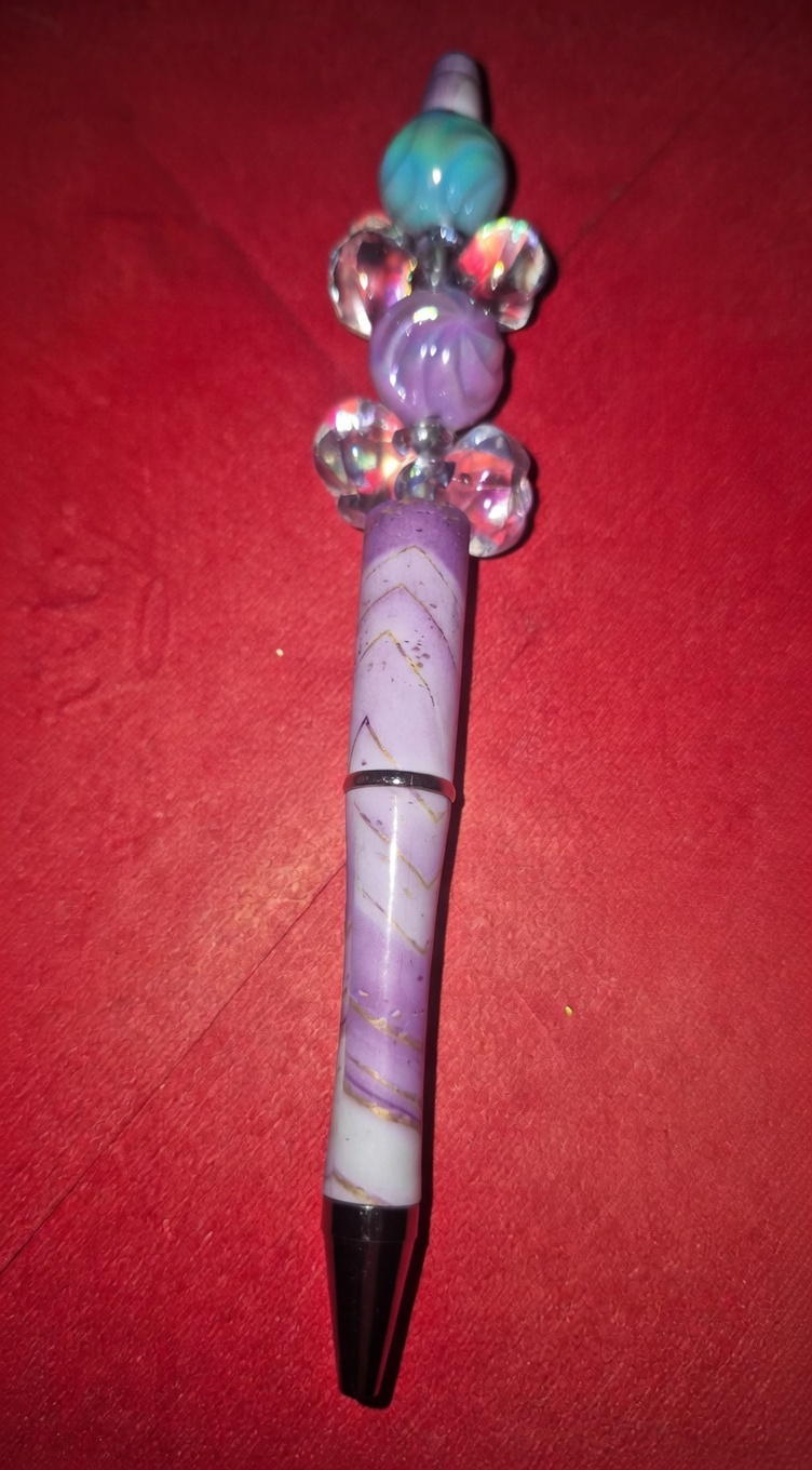 Purple Marble Pen