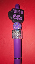 Fueled by Coffee Purple Pen