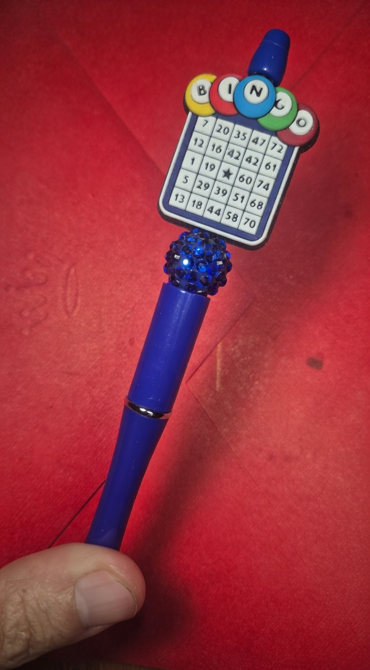 Bingo Card Charm Pen