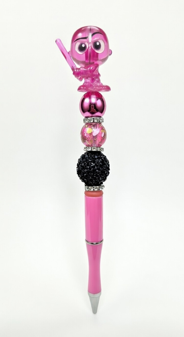 Pink Character Sparkle Pen