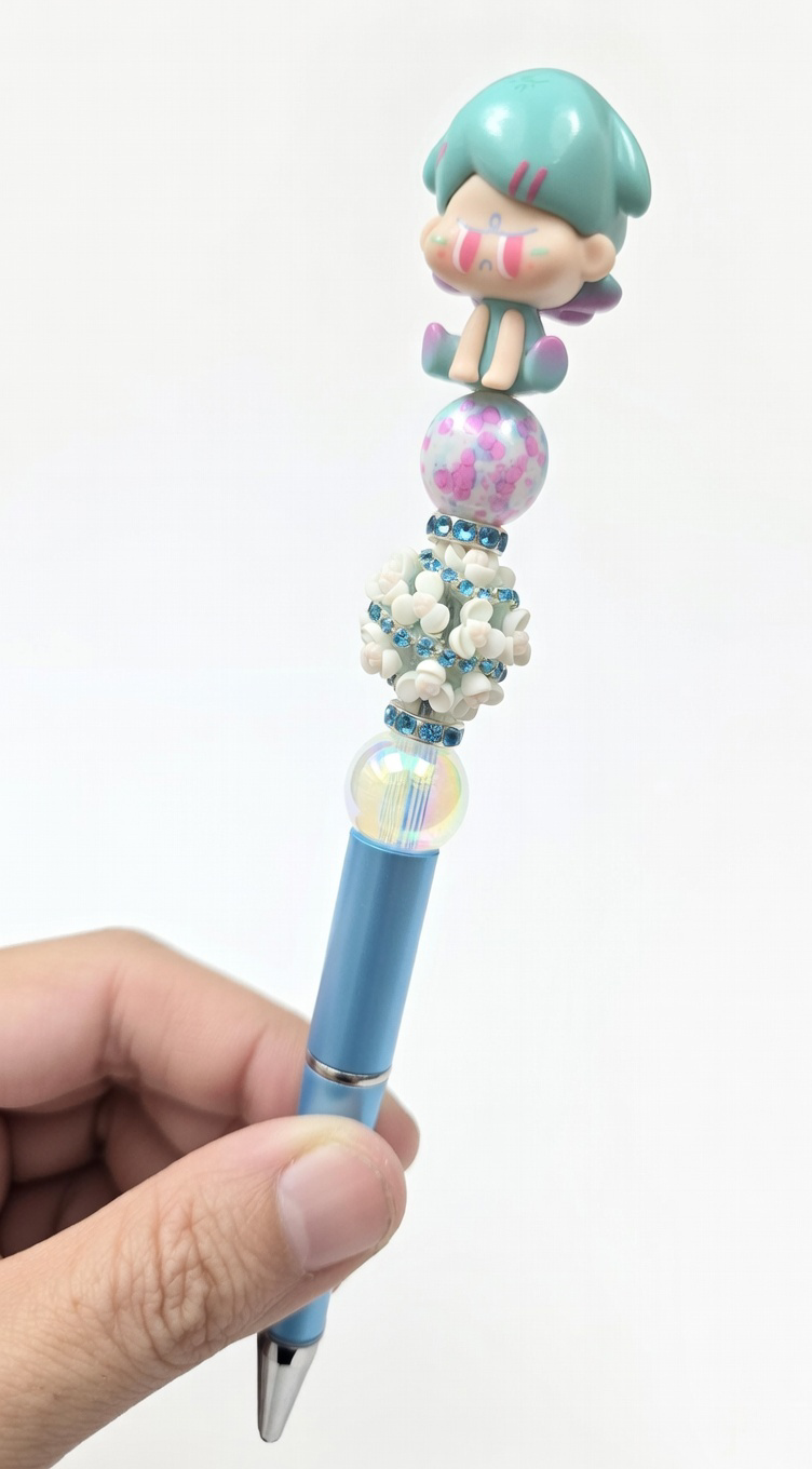 Teal Hair Character Pen