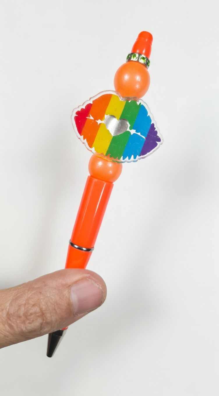 Rainbow kiss Orange Pen