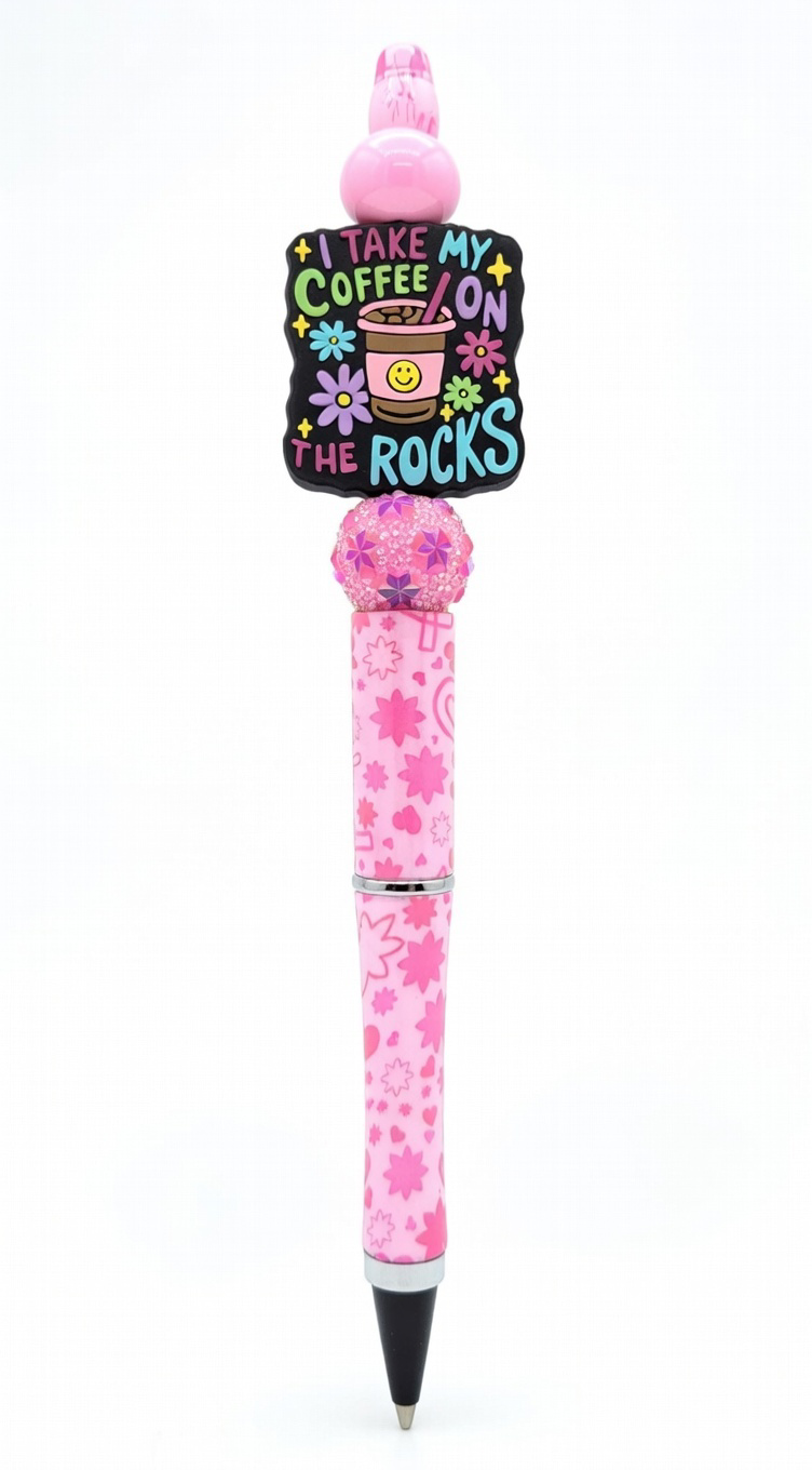Coffee on the Rocks Sparkle Pen