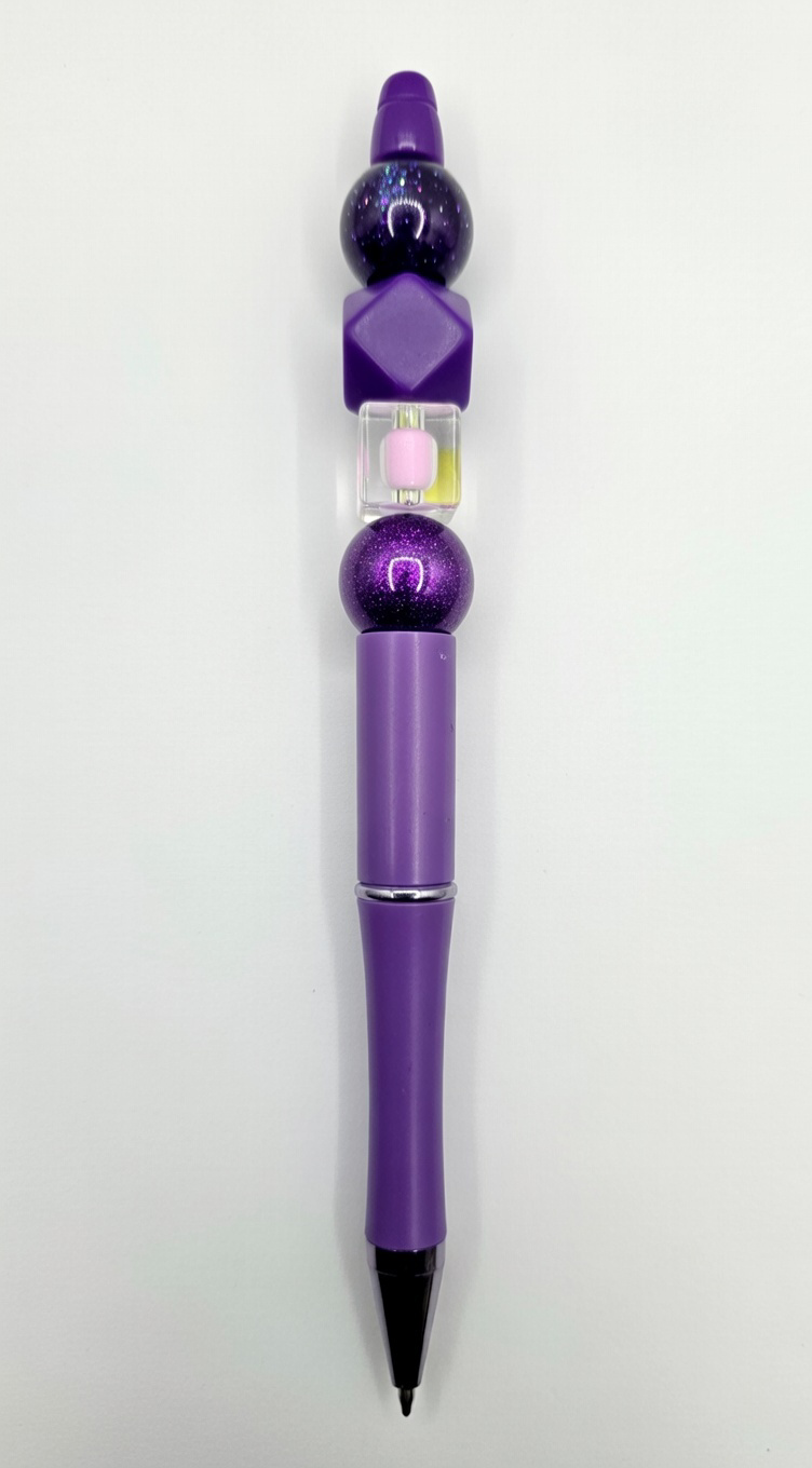 Purple Glitter Sparkle Pen