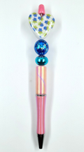 Confetti Heart Iridescent Pen