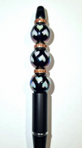 Black Heart Sparkle Pen