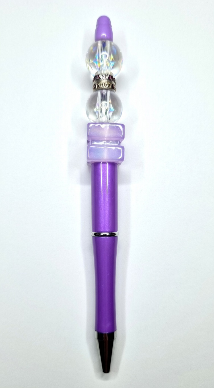 Purple Iridescent Bling Pen