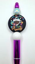 Coffee Quote Double-Sided Pen