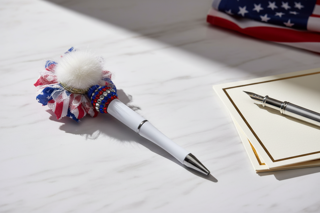 fancy patriotic pen
